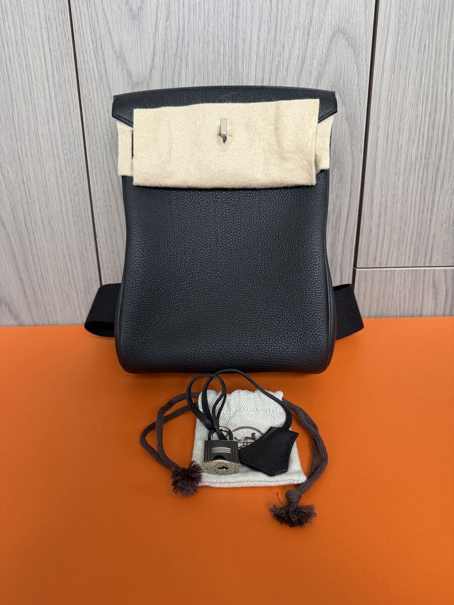 エルメス HERMES 2023年 B刻印　ケリー アッカドPM トゴ ショルダーバッグ ワンショルダー ボディバッグ ブラック シルバー金具【新古品