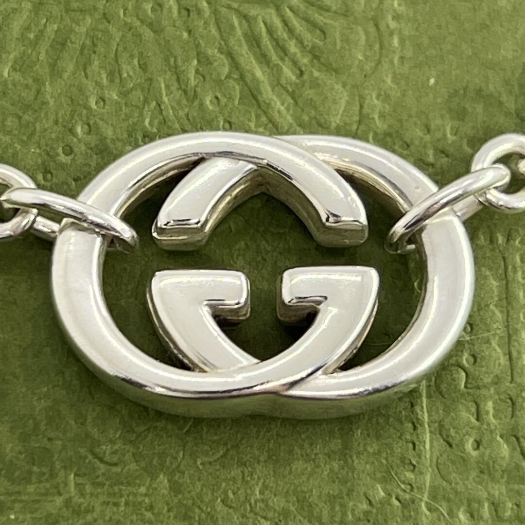 GUCCI インターロッキング 吊り型 ダブルg ネックレス 047011 GUCCI インターロッキング 吊り型 ダブルg ネックレス 047011