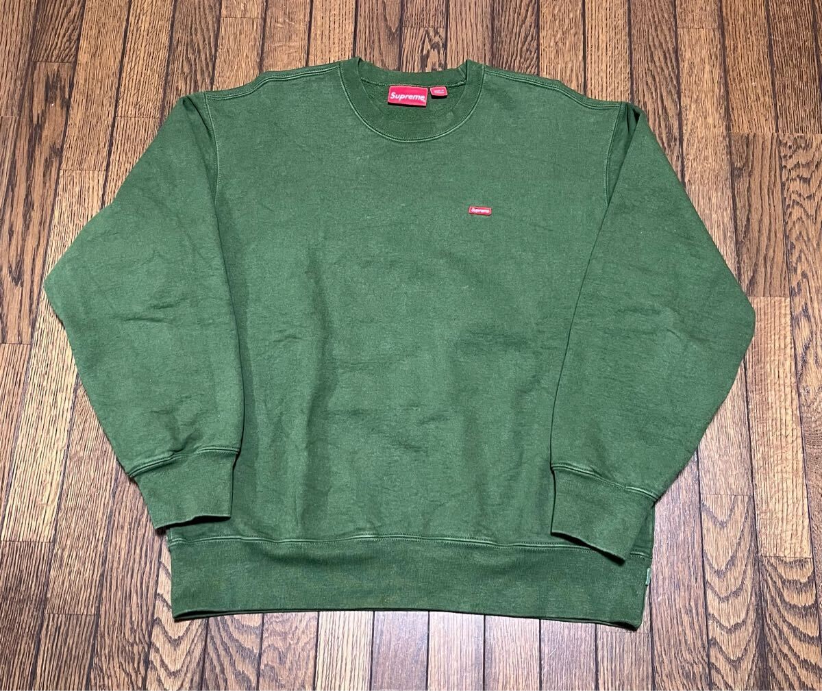 Supreme Small Box Logo Sweatshirt グリーン M Crewneck Box Logo シュプリーム スウェット