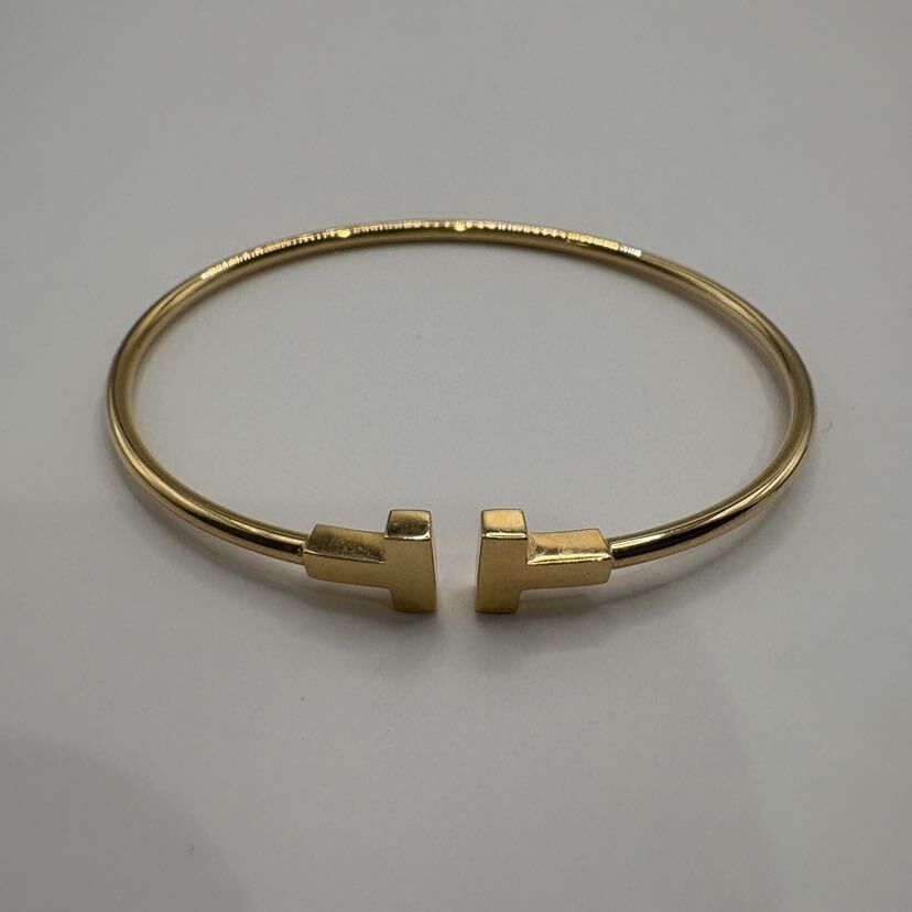 Tiffany ティファニー Tワイヤー ブレスレット AU750 5.8g