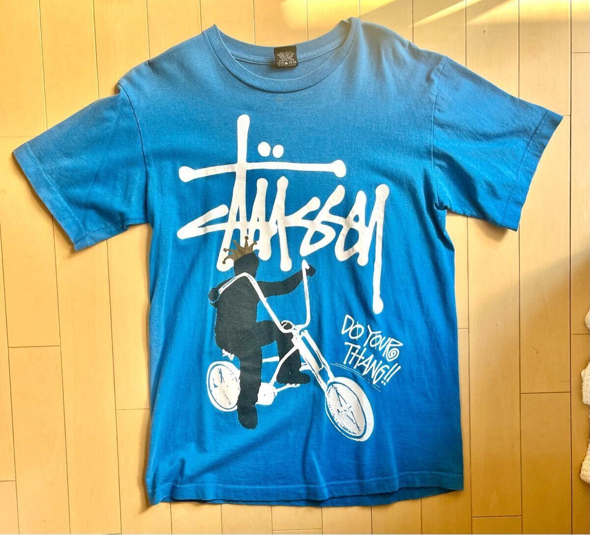 STUSSY ステューシー　半袖Tシャツ　M ローライダー自転車　ローチャリ