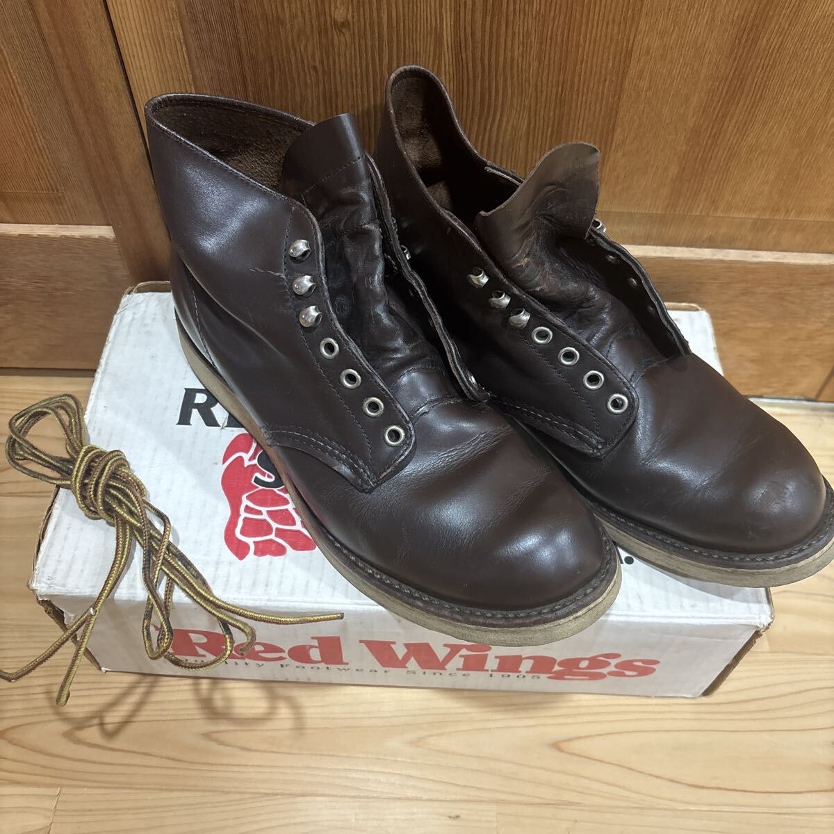 レッドウィング REDWING アイリッシュセッター　茶　犬タグ　箱付き RED WING ブーツ