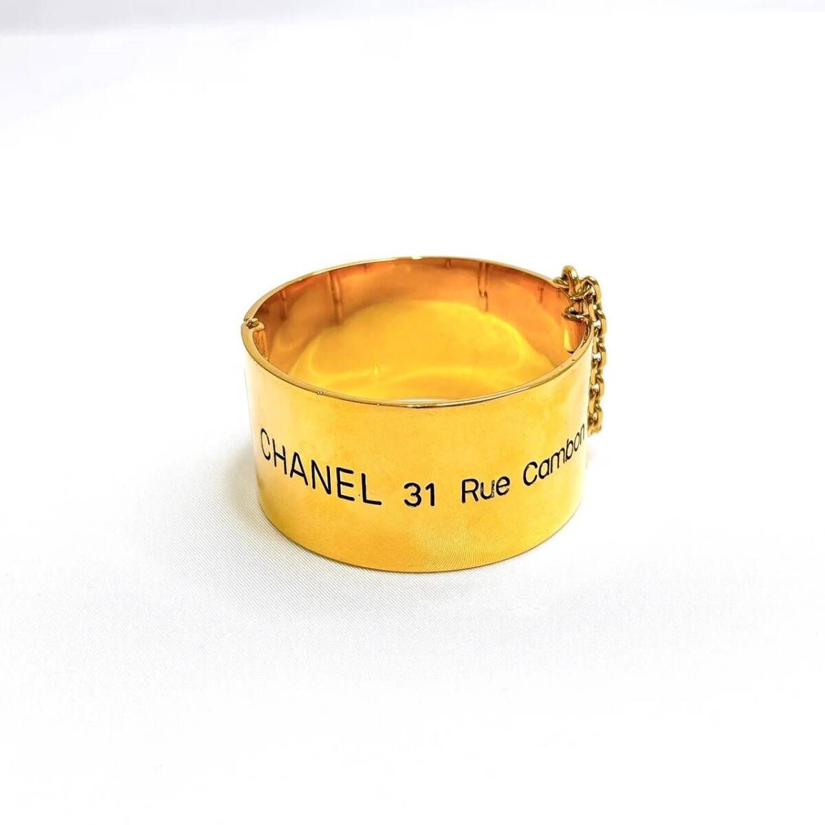 【美品】シャネル 31 Rue Cambon バングル ゴールド　ヴィンテージ