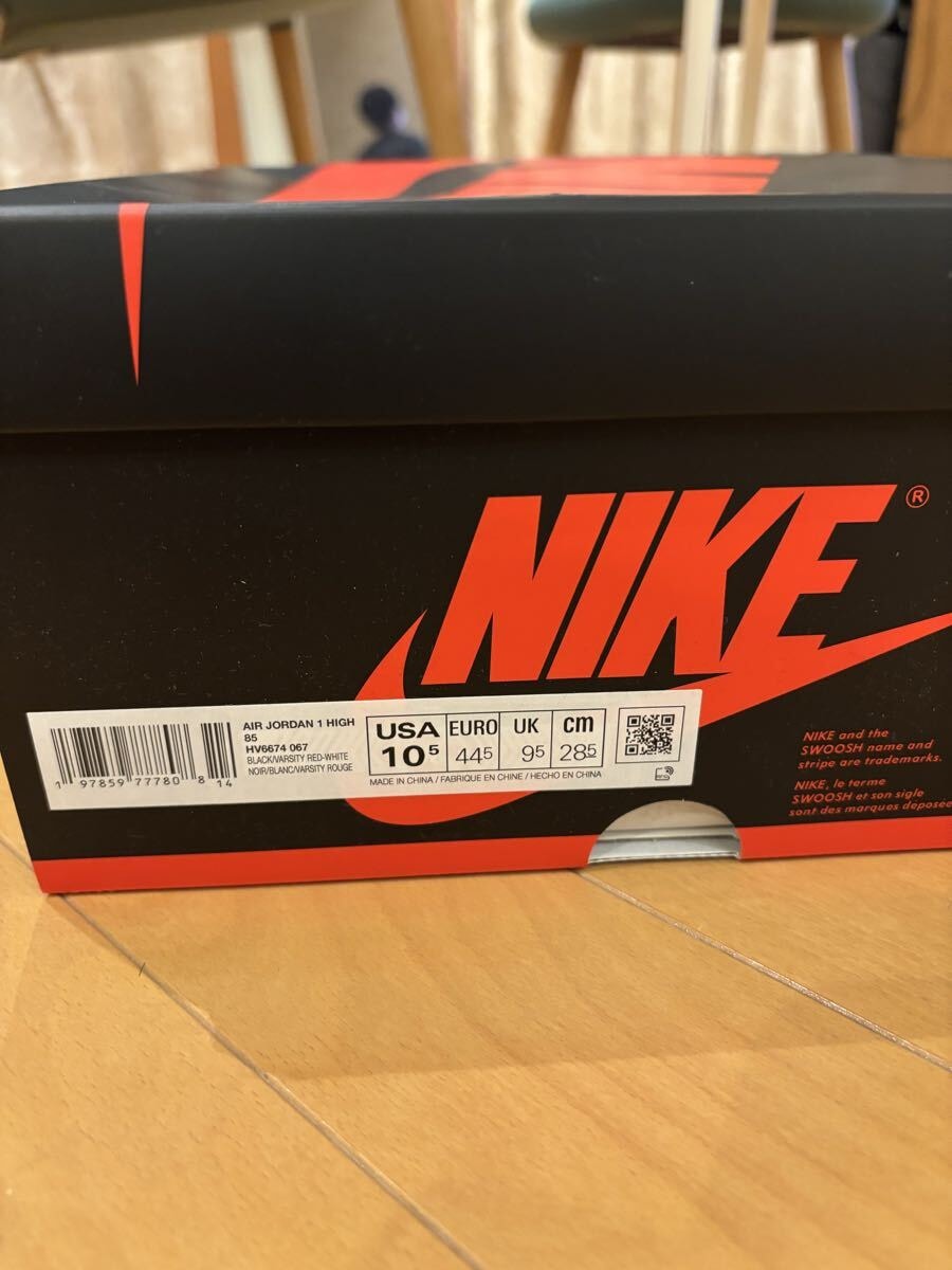 値下げ　ナイキ エアジョーダン1 OG Jordan1 bred ブレッド　未使用　2025 NIKE 10.5 28.5