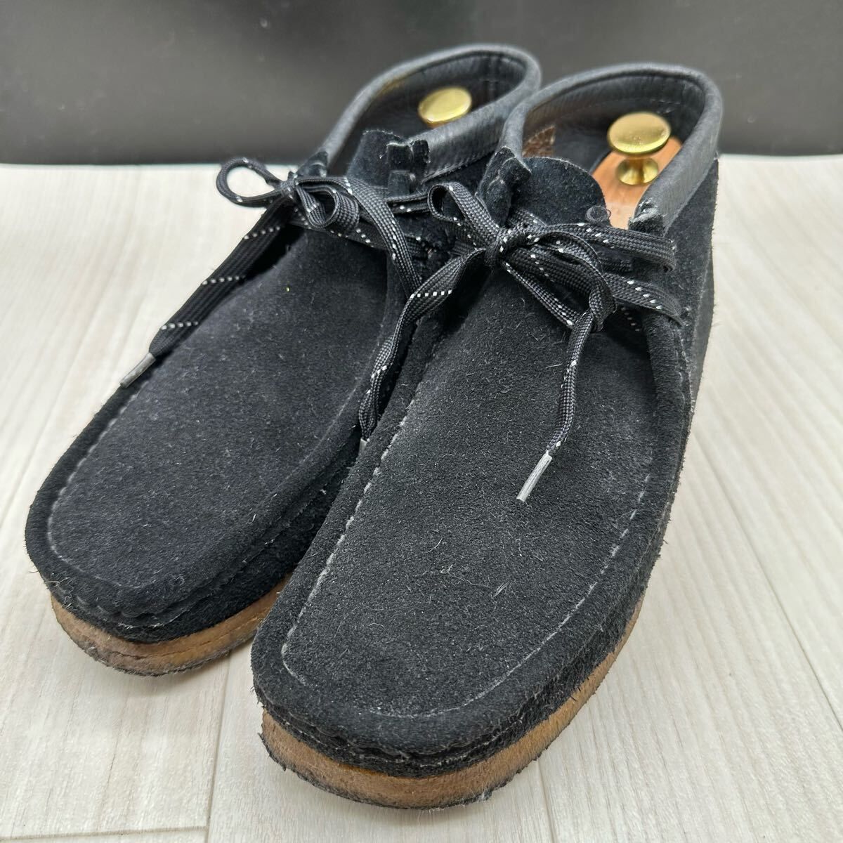 【CLARKS】クラークス ワラビー wallabee ブラック uk7.5