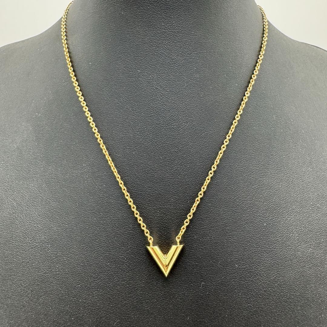 No.388 超人気☆早い者勝ち☆美品☆ルイヴィトン ネックレス エセンシャルV M61083 ゴールド アクセサリー レディース ユニセックス