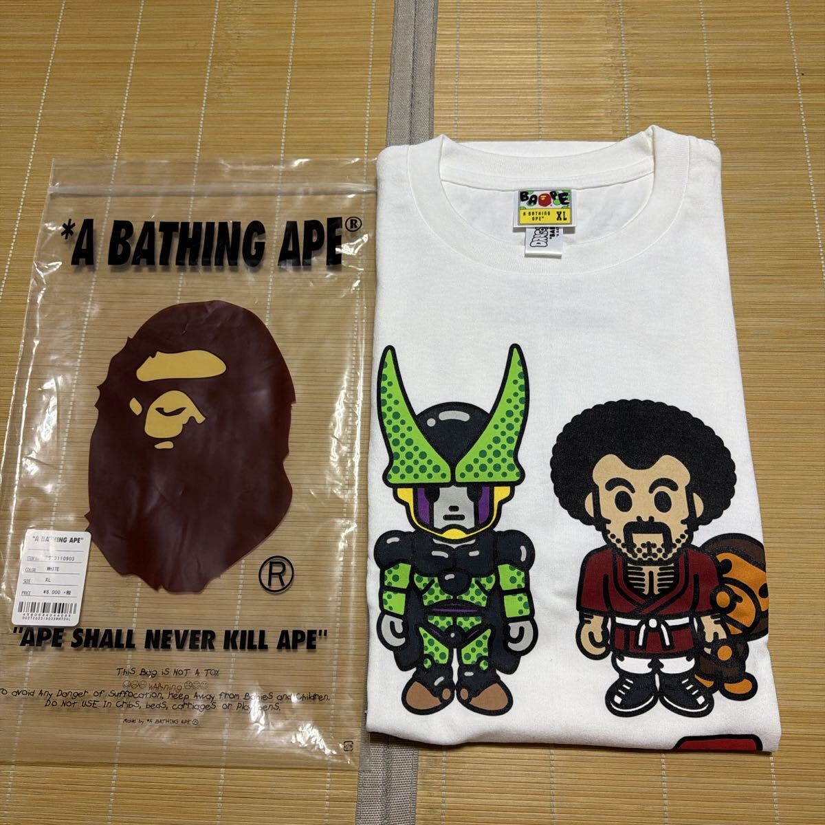 A BATHING APE Crystal Stone Cropped Tee 