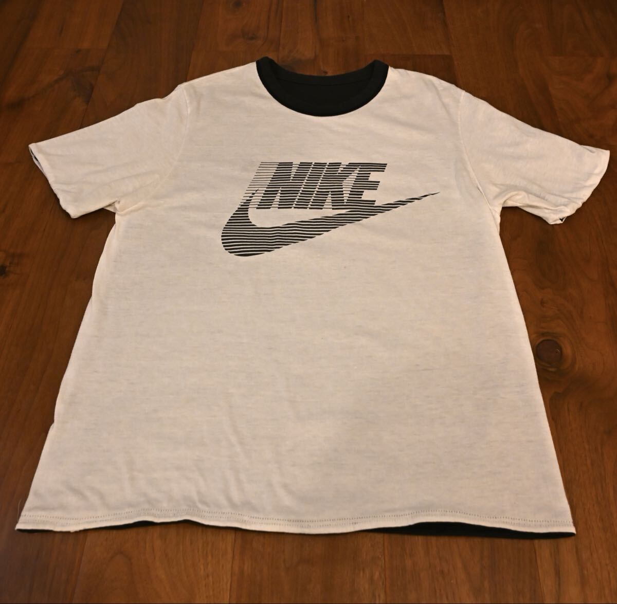 希少80s NIKE リバーシブルTシャツ ブラック×ホワイト