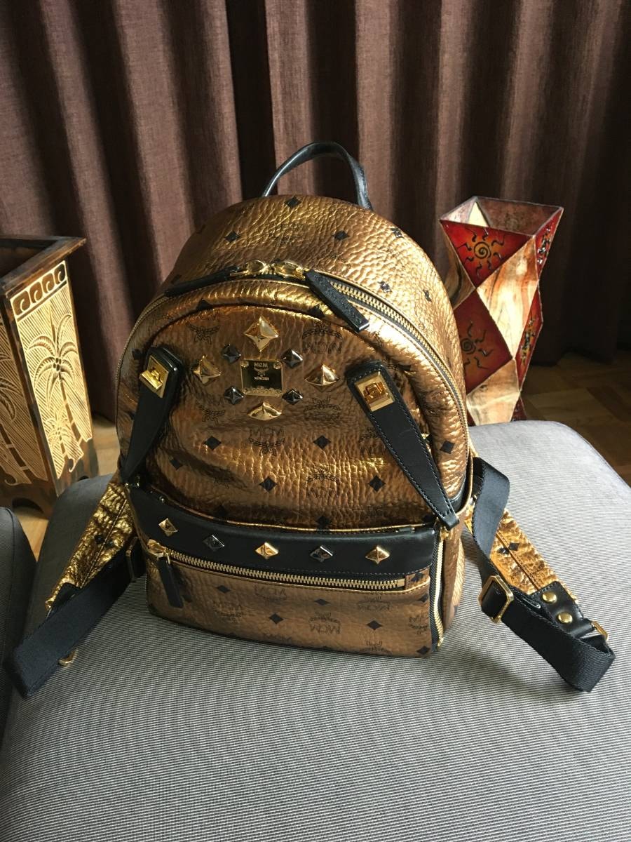 目立った傷や汚れなし】エムシーエム MCM リュックサック スモール