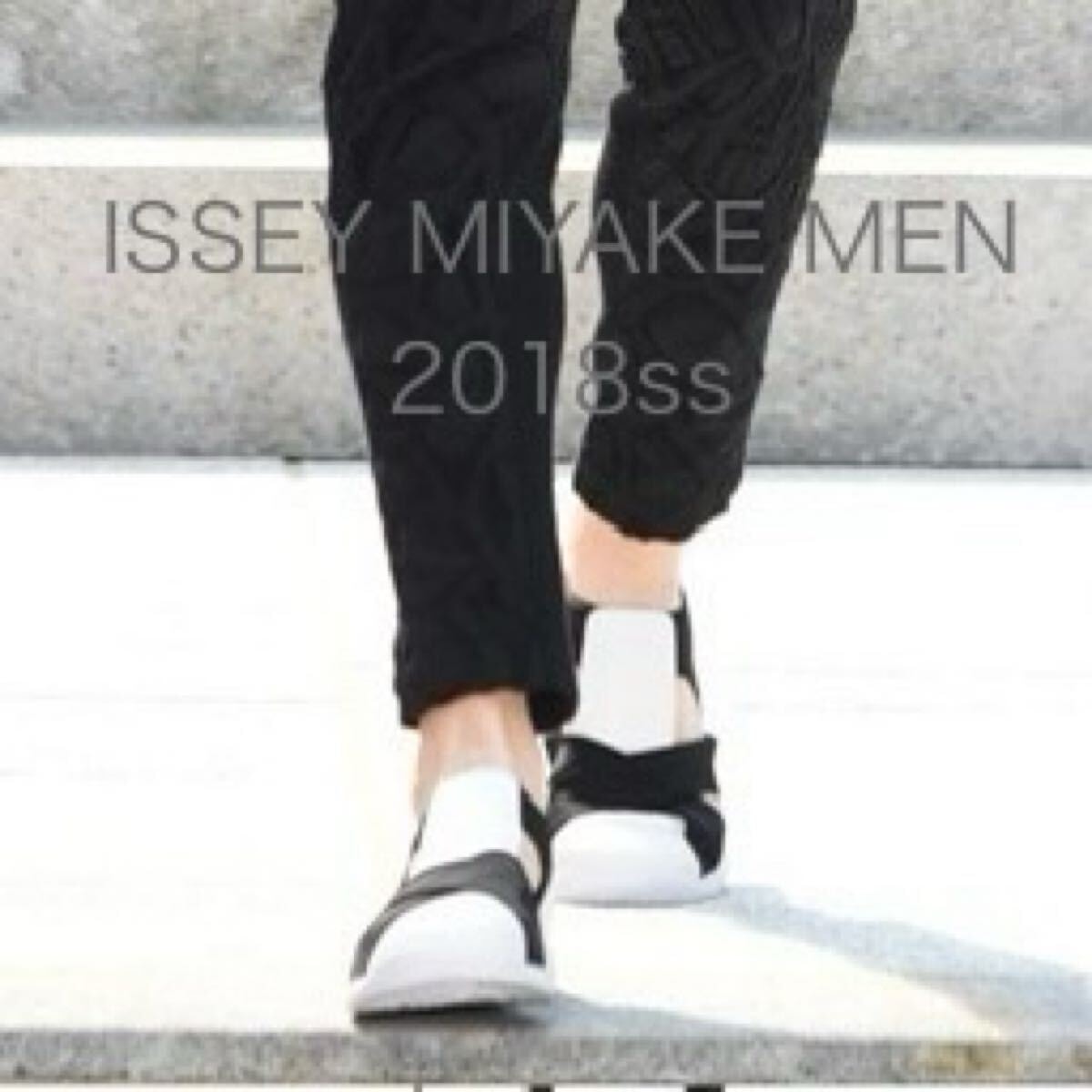 ISSEY MIYAKE MEN 2018ss クロスストラップスリッポン イッセイミヤケ 三宅一生