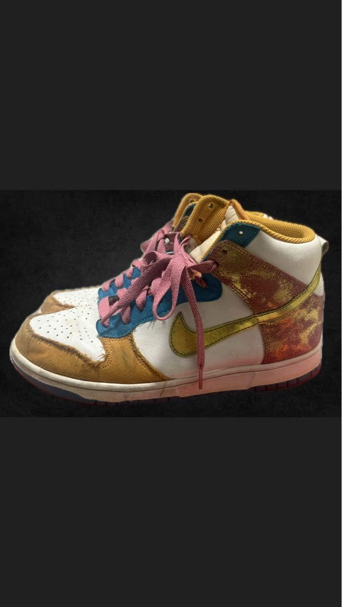 Nike WMNS Dunk High 6.0 “Swan/Metallic Gold” 28cm 日本未発売 希少カラー