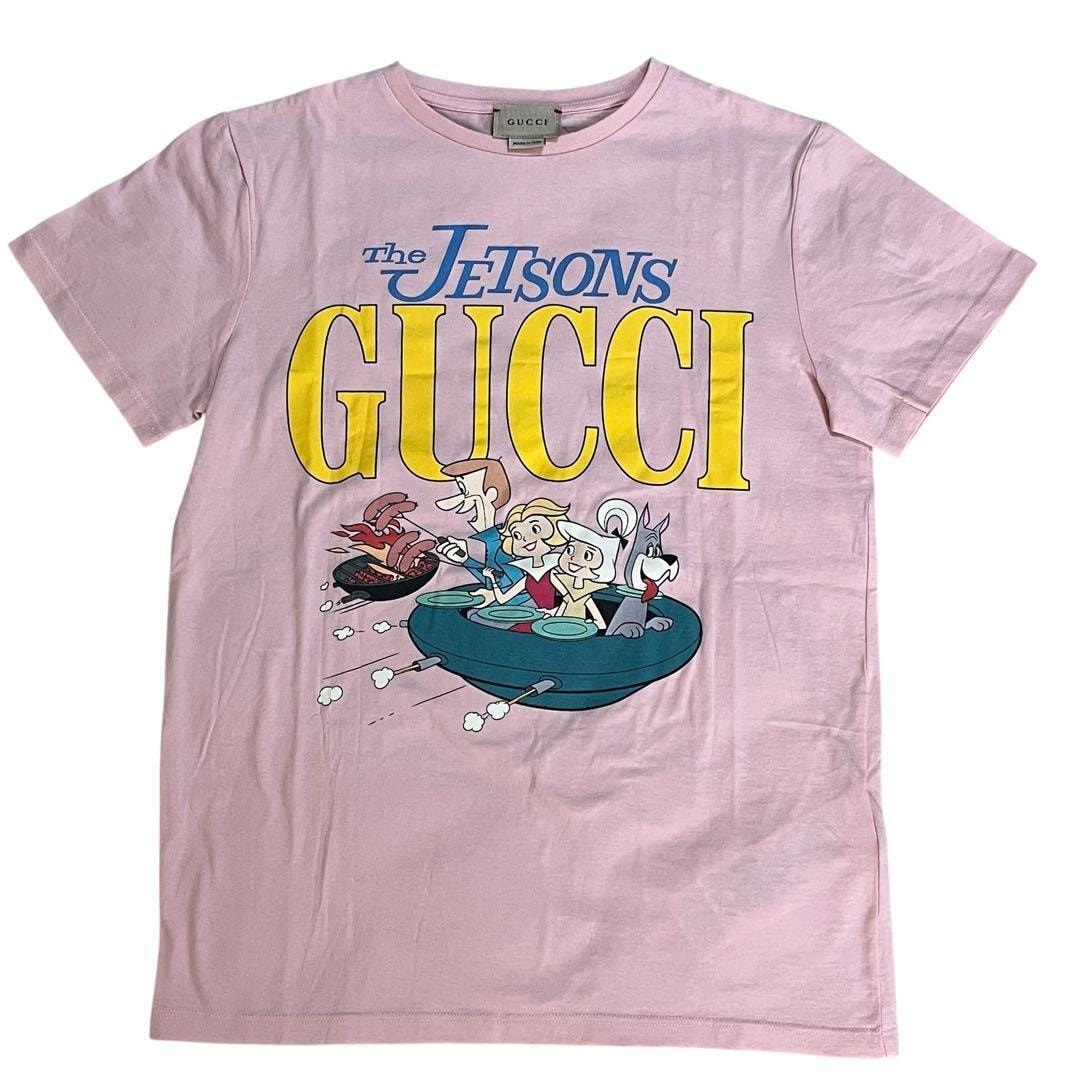 GUCCI グッチ ジェットソン キッズ Tシャツ コットン ピンク 12 150/72 美品