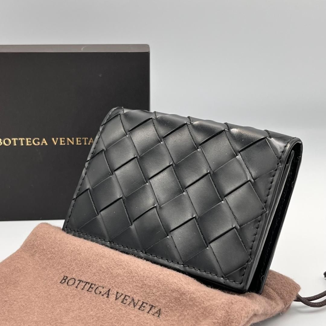 BOTTEGA VENETA ボッテガヴェネタ 名刺入 マキシ イントレチャート ビジネスカードケース 黒