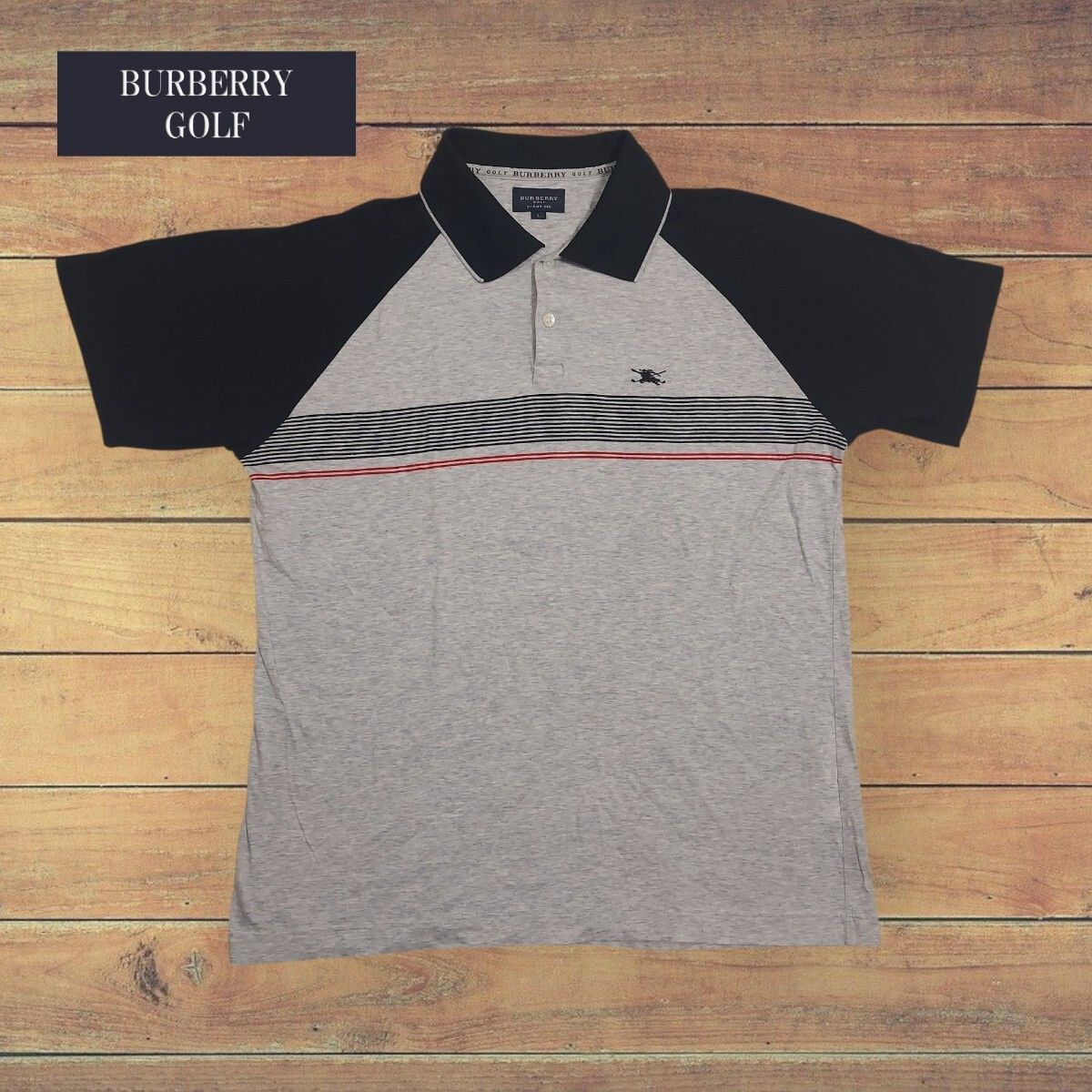 【確かな品質】BURBERRY バーバリー GOLF スポーツフィット ポロシャツ L 日本製