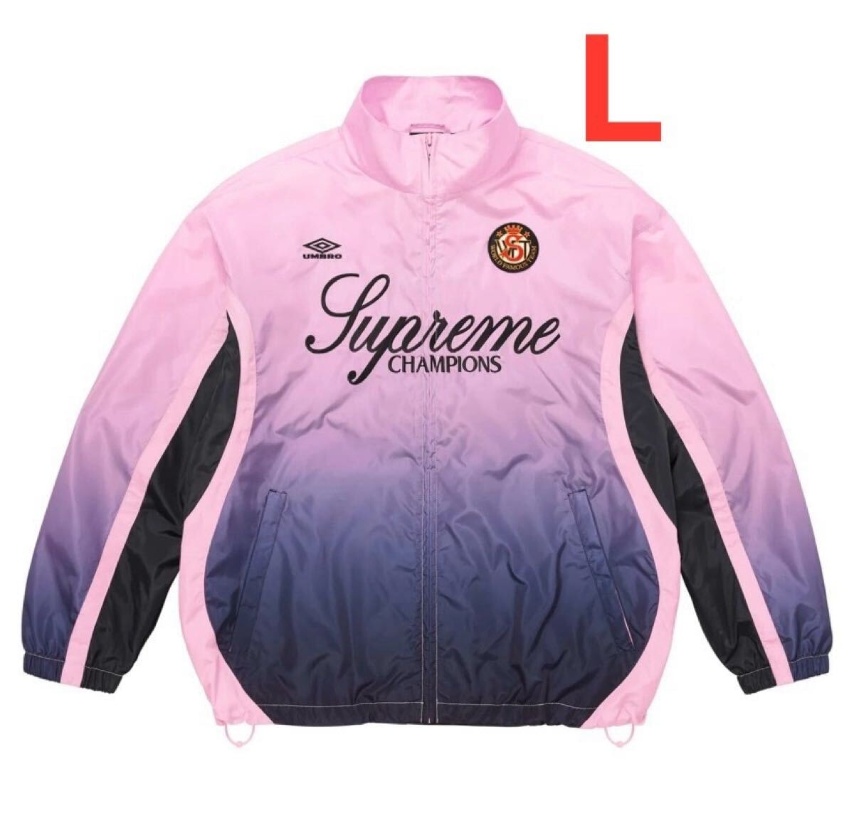 Supreme Umbro Gradient Track Jacket ピンク Lサイズ シュプリーム アンブロ グラディエント トラックジャケット