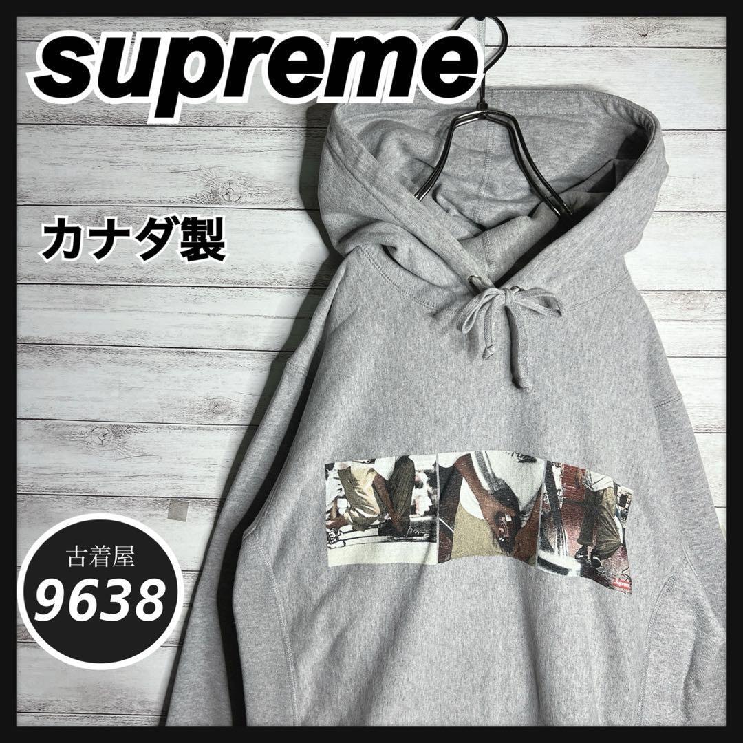 【入手困難!!】シュプリーム カナダ製 プリント パーカー