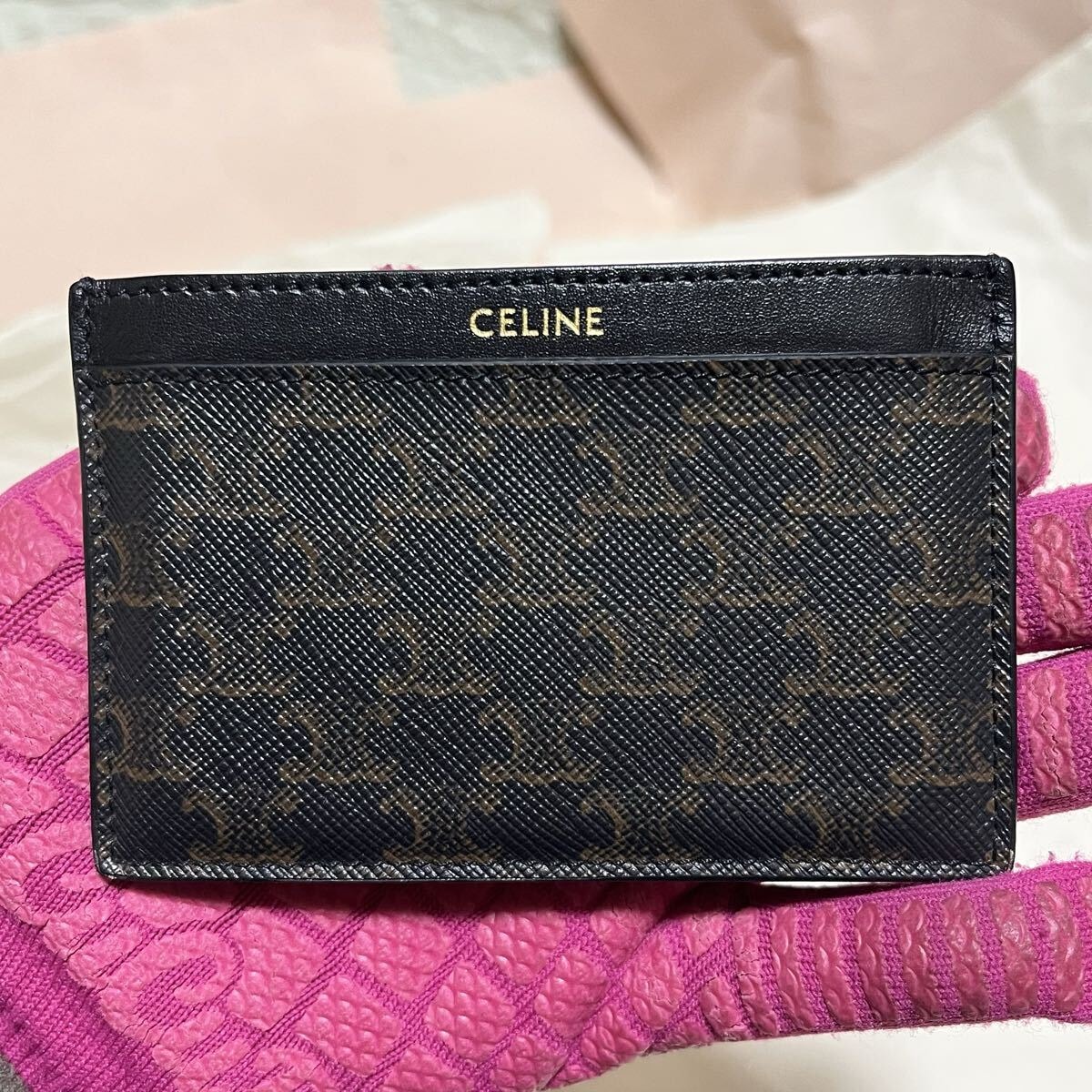 目立った傷や汚れなし】【希少】 CELINE セリーヌ カードケース