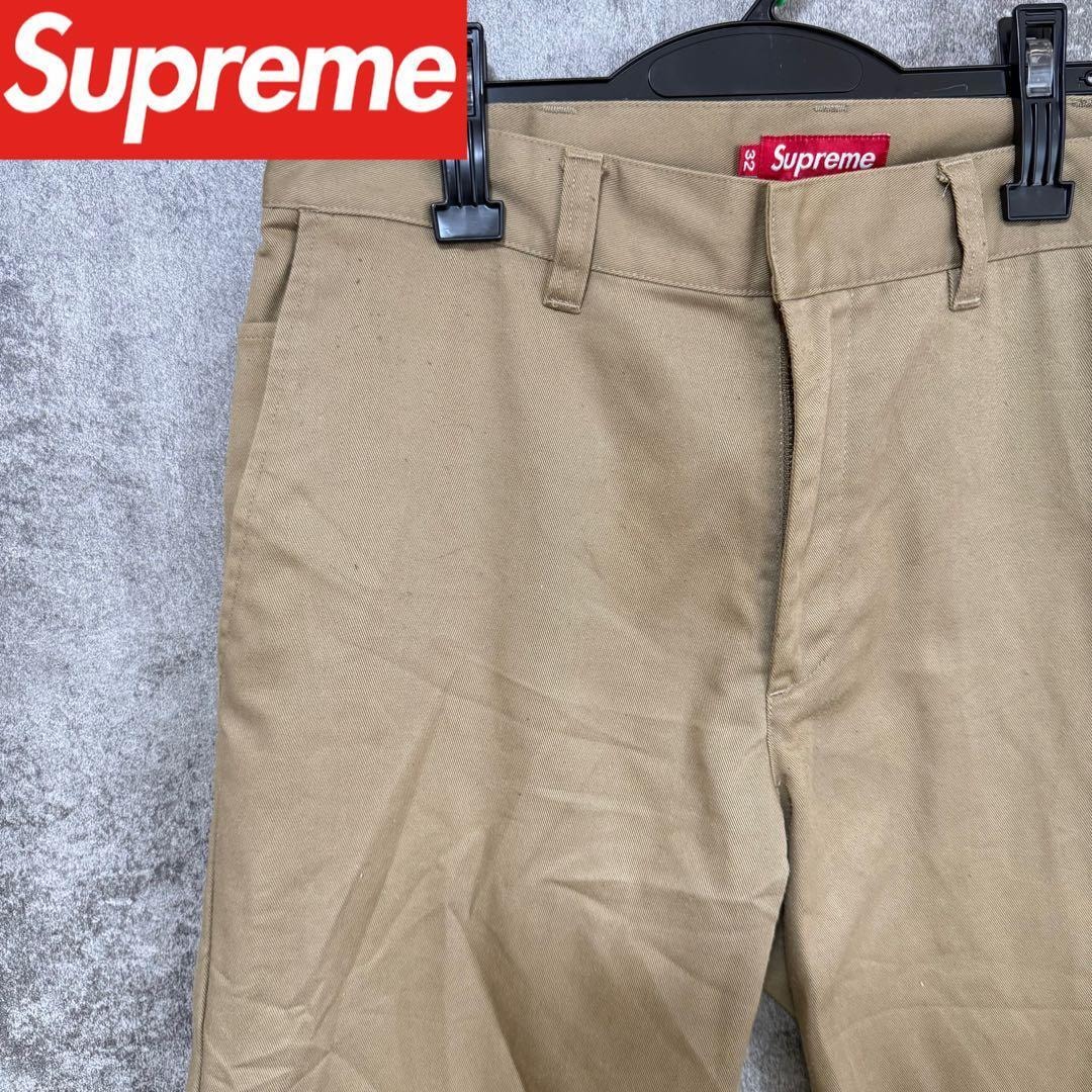 [大人気]　シュプリーム　チノパン　パンツ　ベージュ　supreme