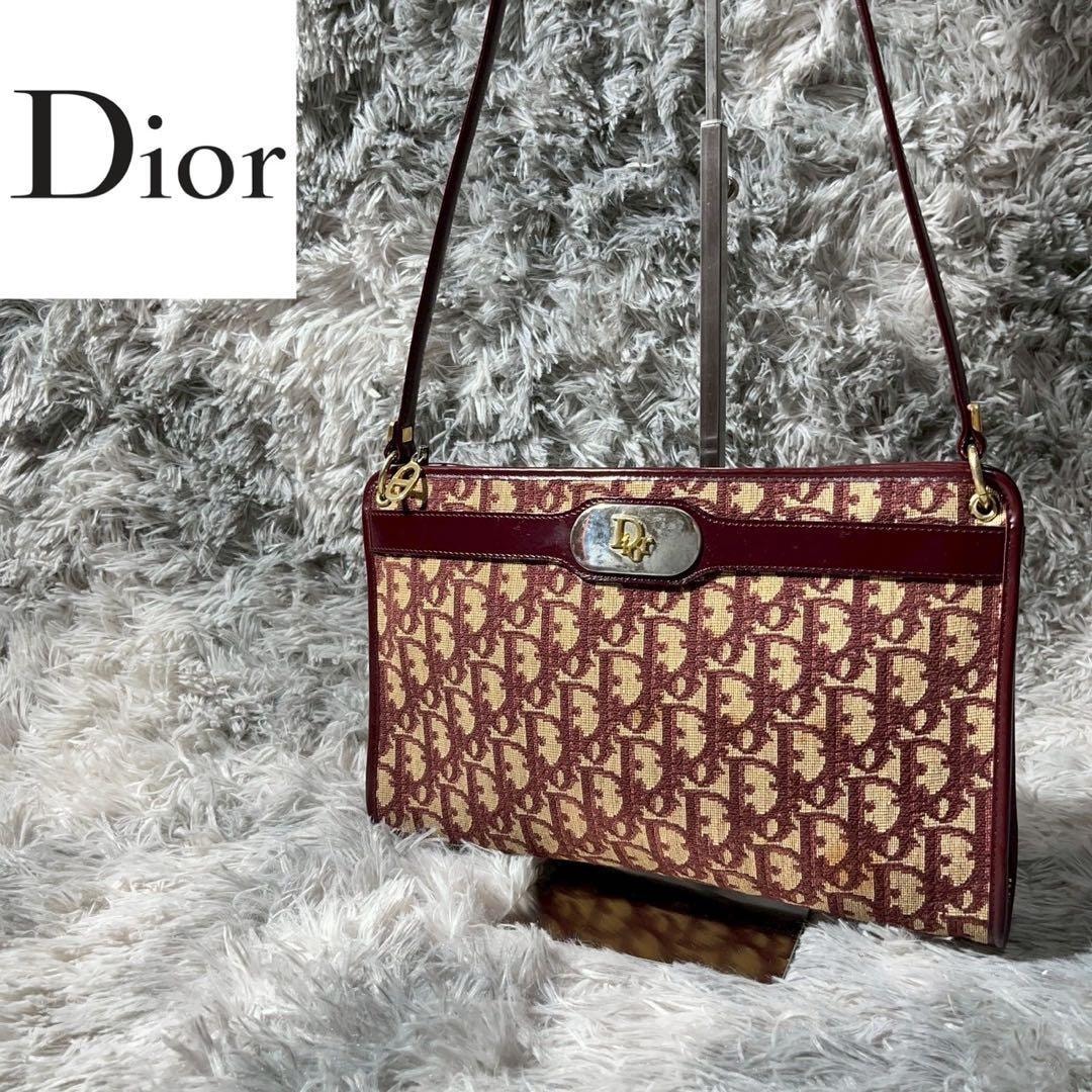 [大人気]　ディオール　Dior　ハンドバッグ　キャンバス　トロッター　ボルドー