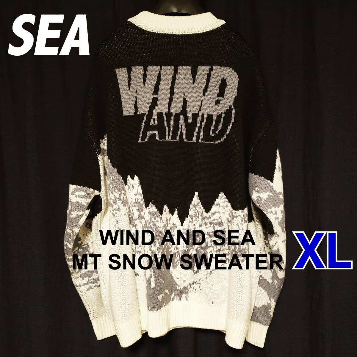 WIND AND SEA MT SNOW SWEATER XL ウィンダンシー マウンテンスノー セーター ニット L/S GDC 熊谷隆志