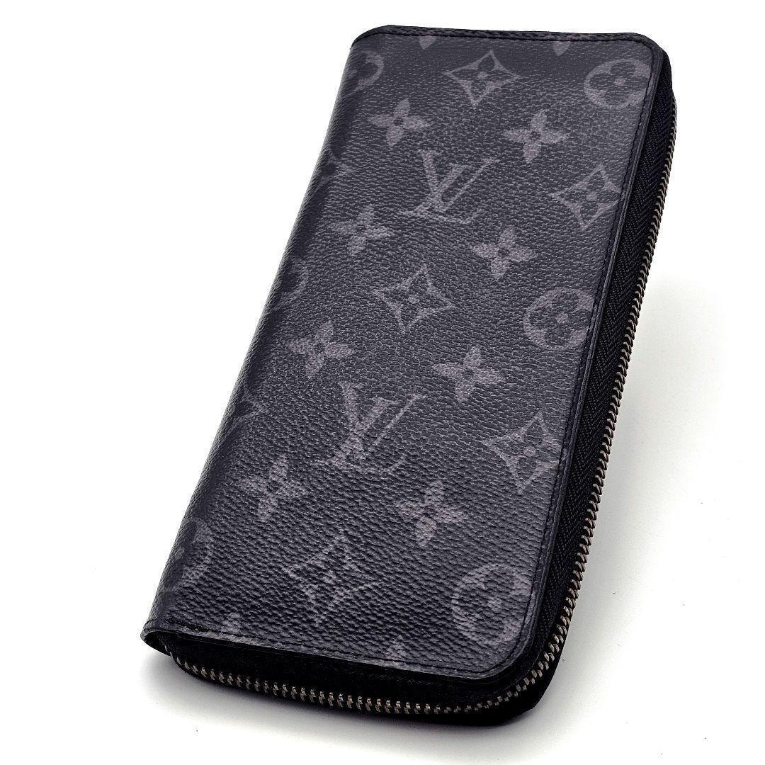 ルイヴィトン　ヴェルティカル　ジッピーウォレット　モノグラム　エクリプス　長財布　D147