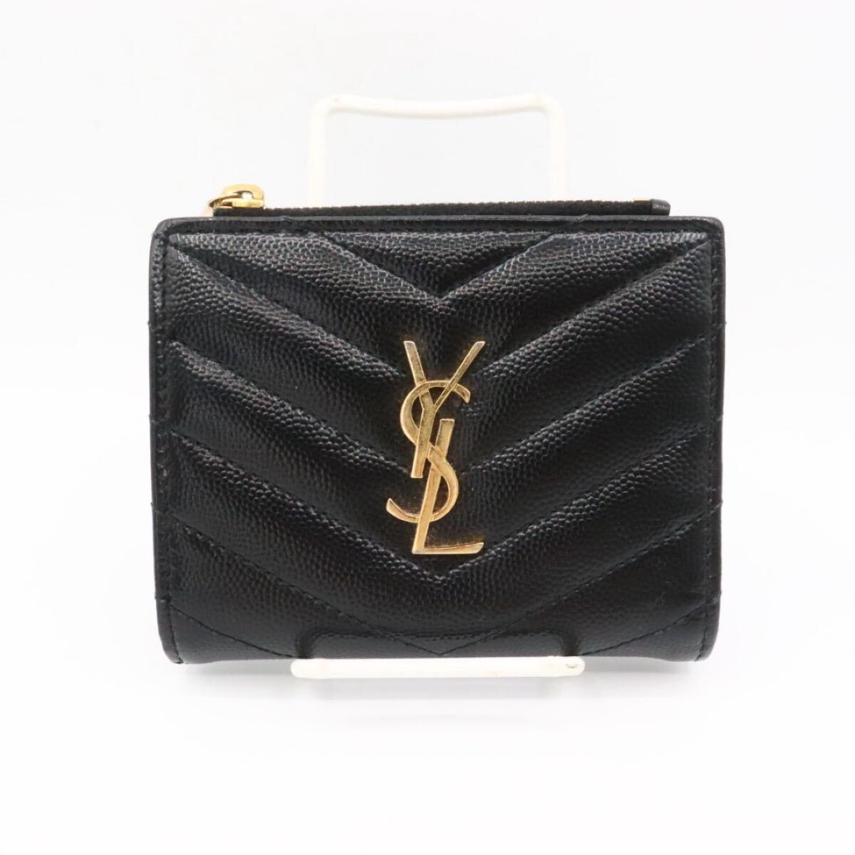 C (やや傷や汚れあり)】SAINT LAURENT 美品 サンローランパリ YSL V