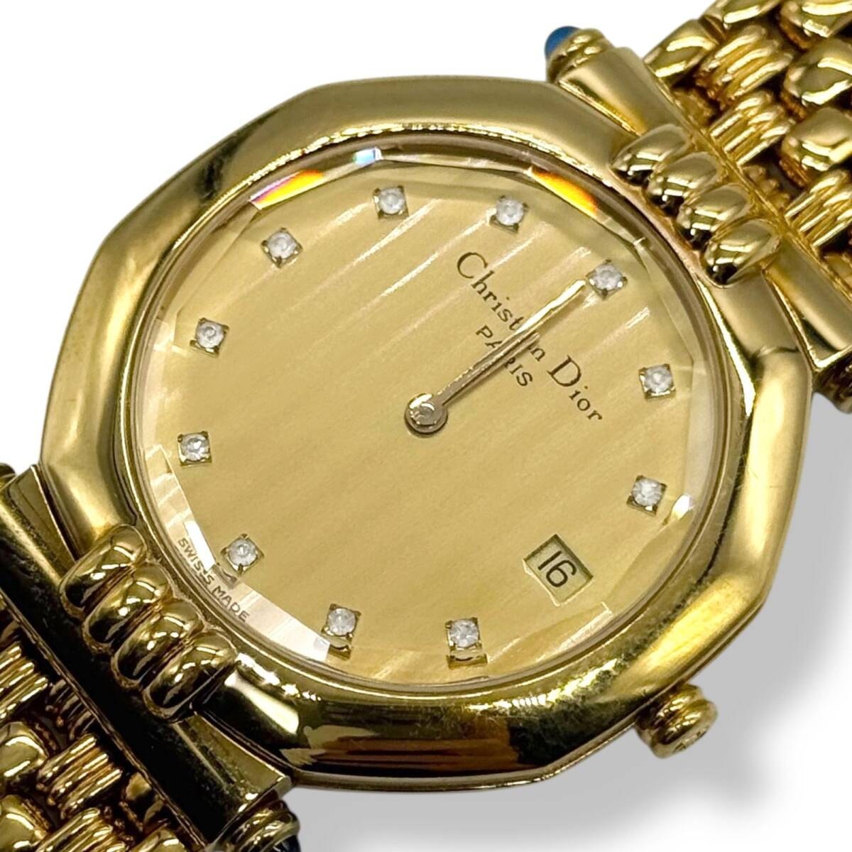 目立った傷や汚れなし】不動/現状 クリスチャンディオール 腕時計 11p