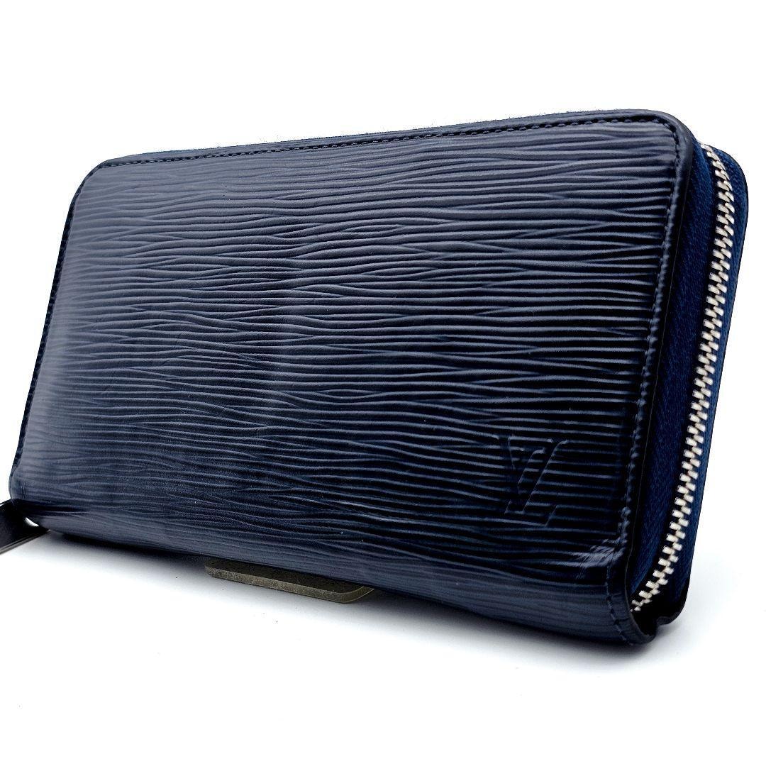 ルイヴィトン　ジッピーウォレット　エピ　アンディゴブルー　長財布　ネイビー　G395