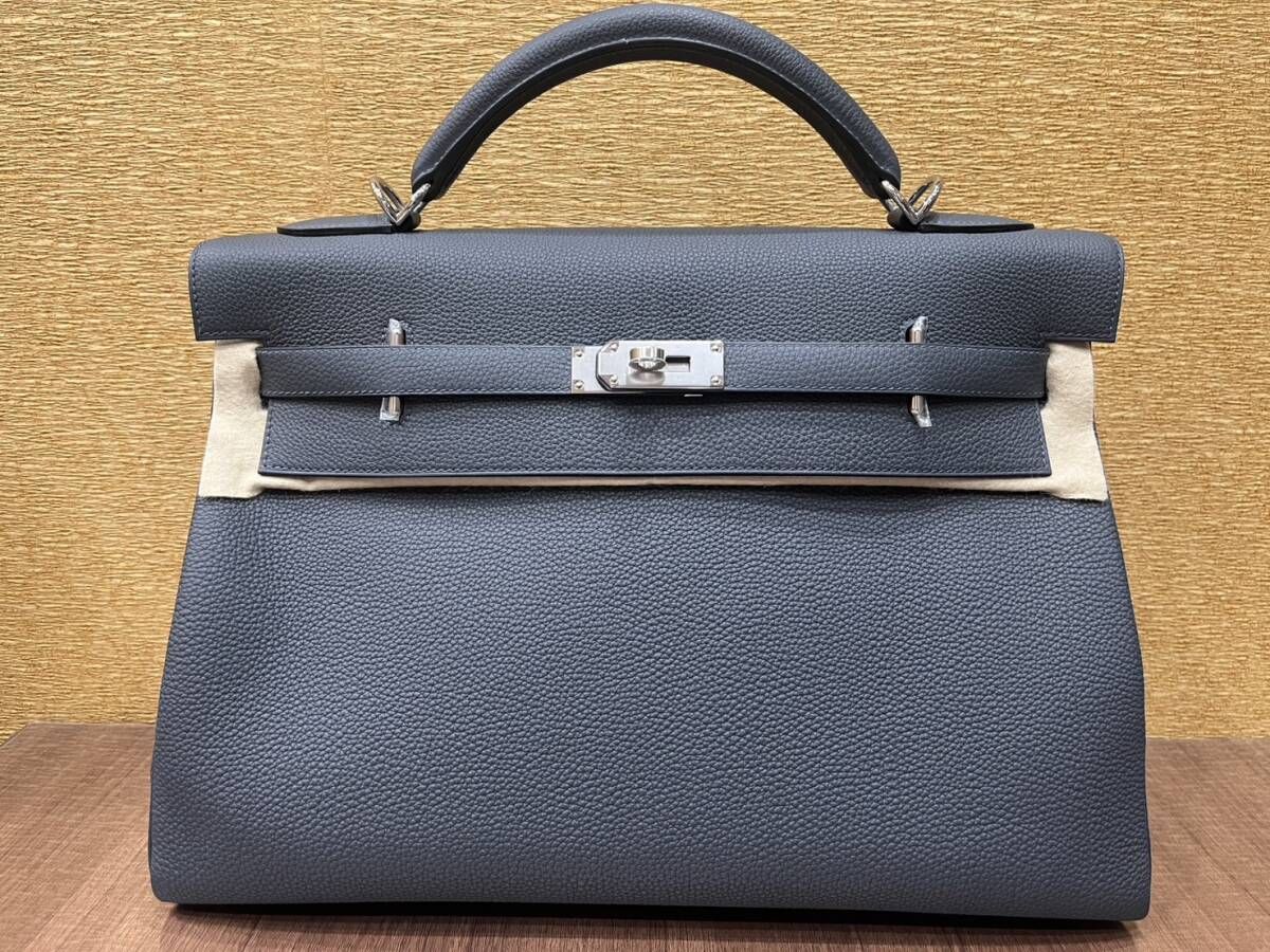 Herms（エルメス）ケリー42　マキシ　バッグ　シルバー金具　刻印W　トゴ　新品未使用品