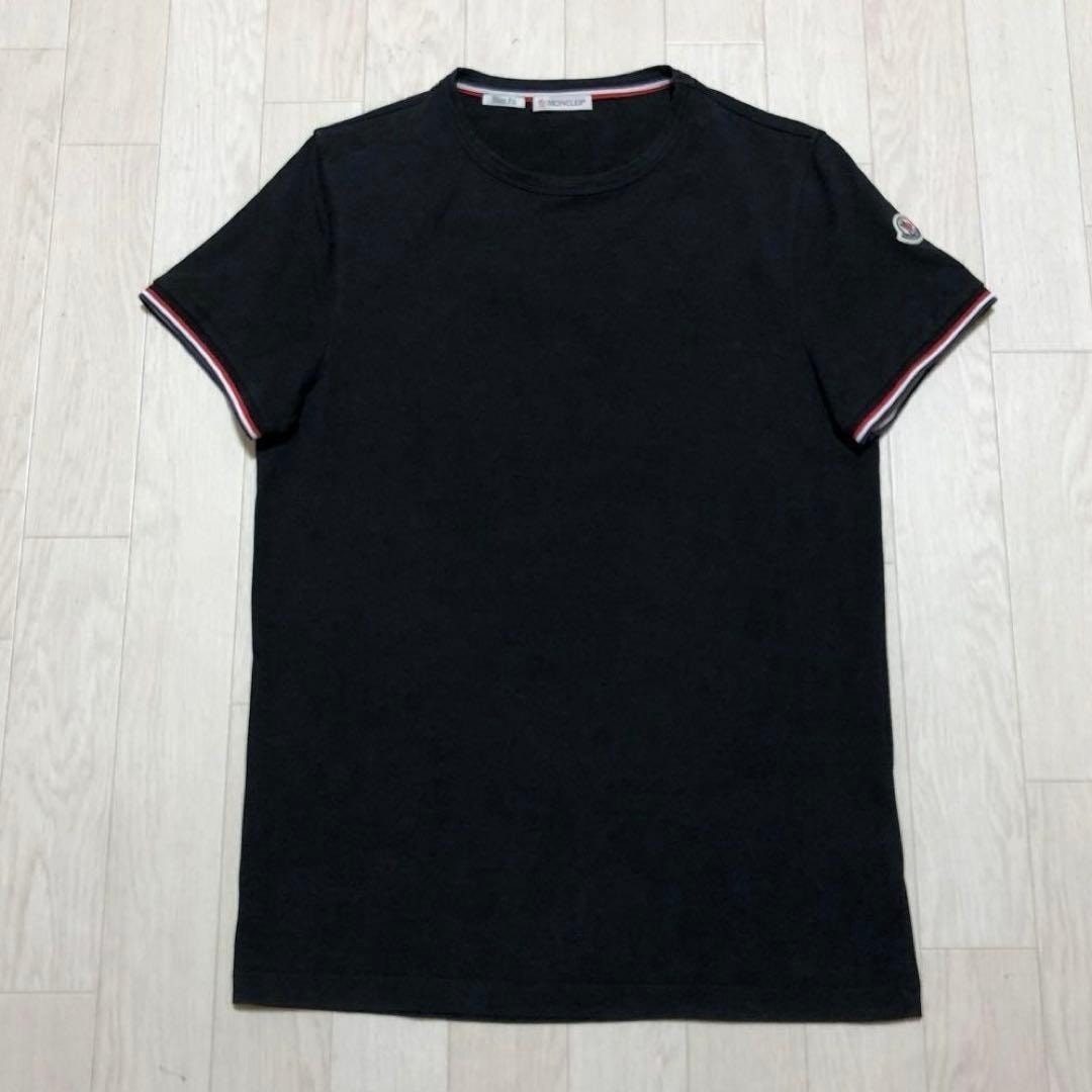 極美品　モンクレール　シンプル　スリムフィット　S シャツ　ブラック　4S349