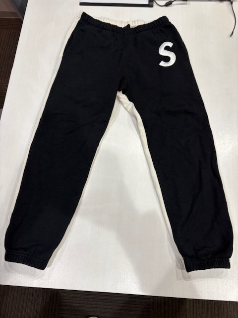 Supreme シュプリーム S Logo Split Sweatpant スウェットパンツ ブラック×ベージュ　S