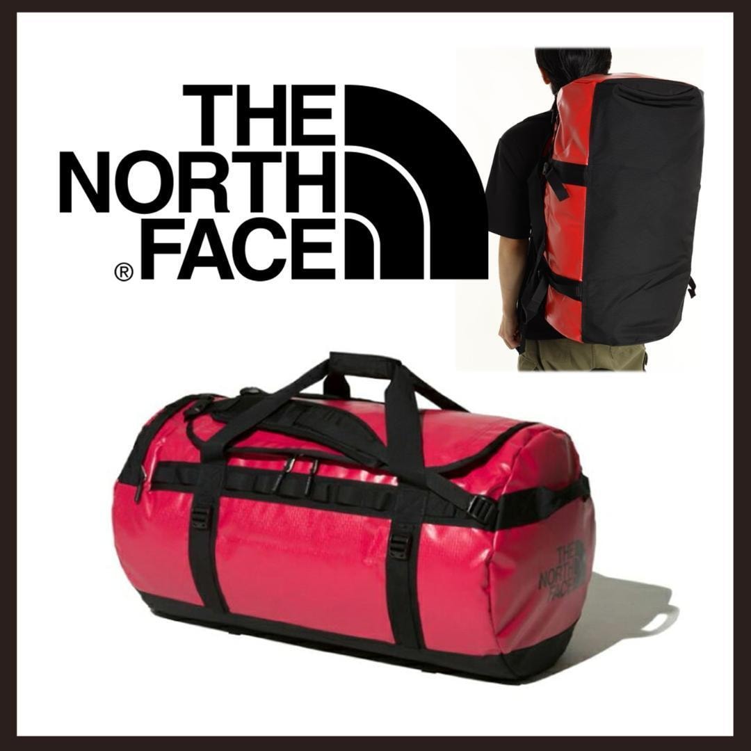 ○★新品 未使用 THE NORTH FACE BCダッフルM 定番ドラムバッグ レッド（ノースフェイス）○●