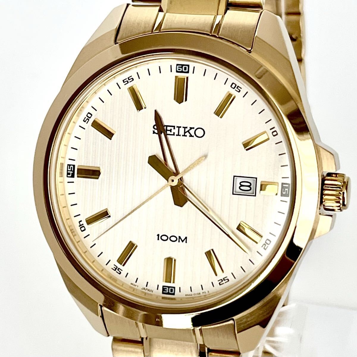 【稼働】磨き済み セイコー SEIKO メンズ 腕時計 磨き済み 美品 ゴールド s2169