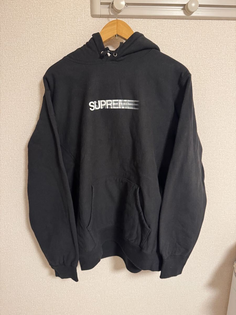 シュプリーム モーション ロゴ フーデッド スウェットシャツ "ブラック" (20SS)