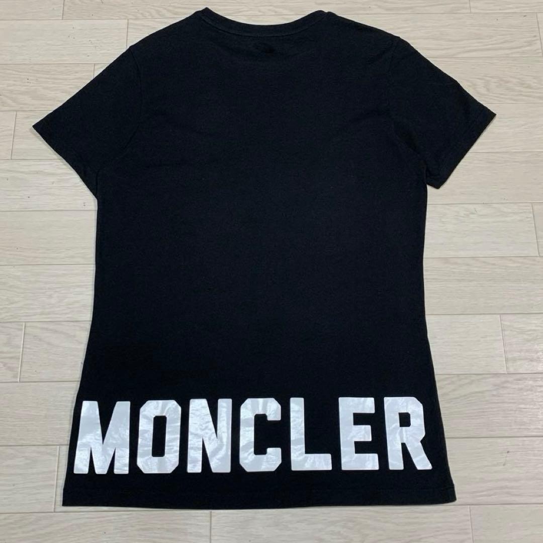 美品★ MONCLER 襟ロゴ　XS ネイビー　ポロシャツ 正規品　5S201 B (目立った傷や汚れなし)】美品☆ MONCLER 襟ロゴ XS ネイビー