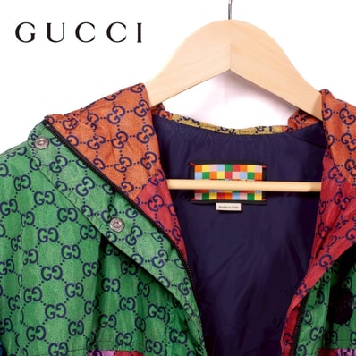 C (やや傷や汚れあり)】グッチ GUCCI ナイロンジャケット 衣料品 C (やや傷や汚れあり)】グッチ GUCCI ナイロンジャケット 衣料品