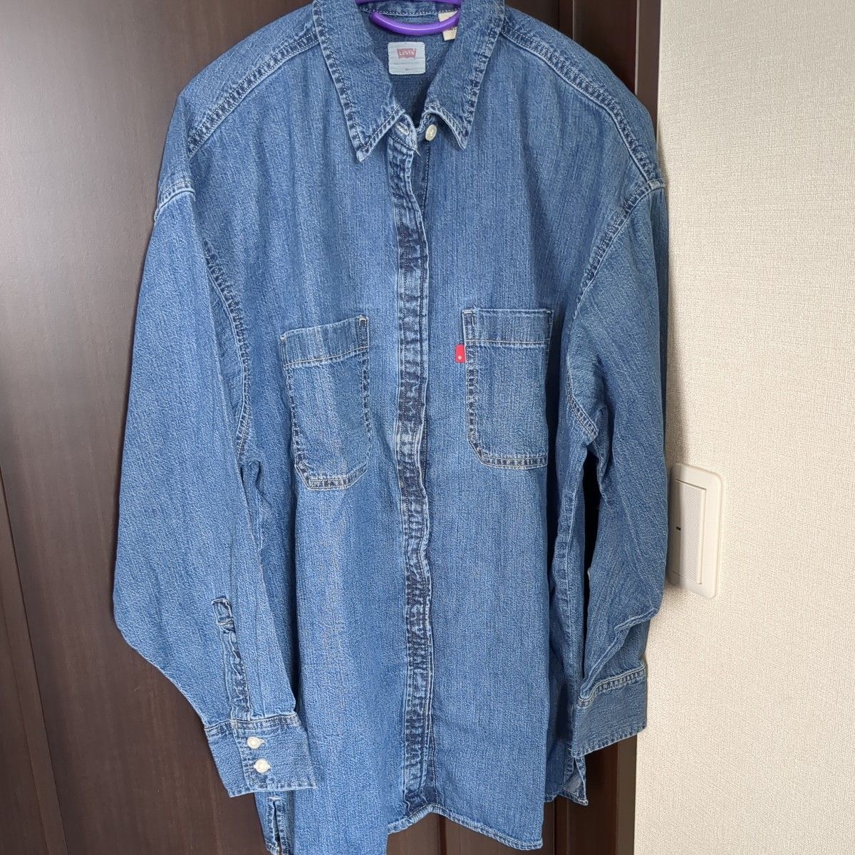 タグ付き商品　リーバイス 長袖 デニムシャツ M ブルー Levi’s レディース 