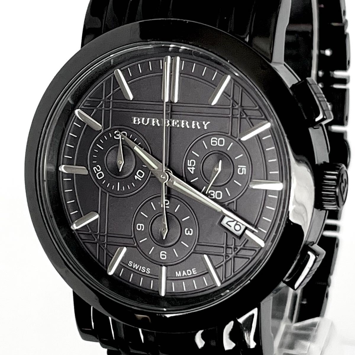 目立った傷や汚れなし】【稼働】磨き済み バーバリー BURBERRY BU1373