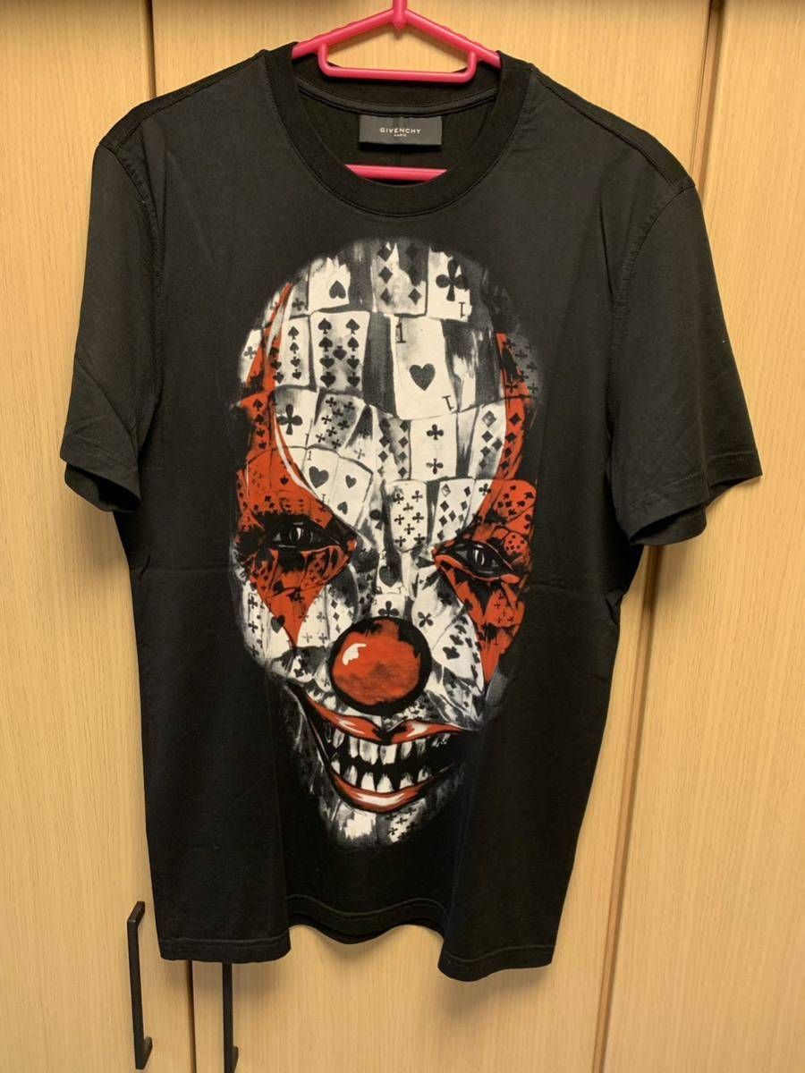 正規 美品 11SS GIVENCHY ジバンシー ジバンシィ Riccardo Tisci トランプ ピエロ キューバンフィット Tシャツ S 11S 7079 651