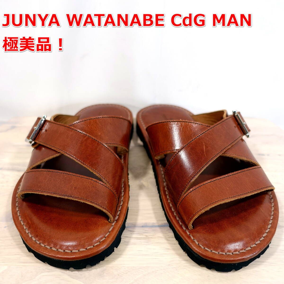 ★ぷく★ジュンヤワタナベマン　レザーサンダル　JUNYA WATANABE ジュンヤ ワタナベ マン×東京デザインスタジオ ニューバランス