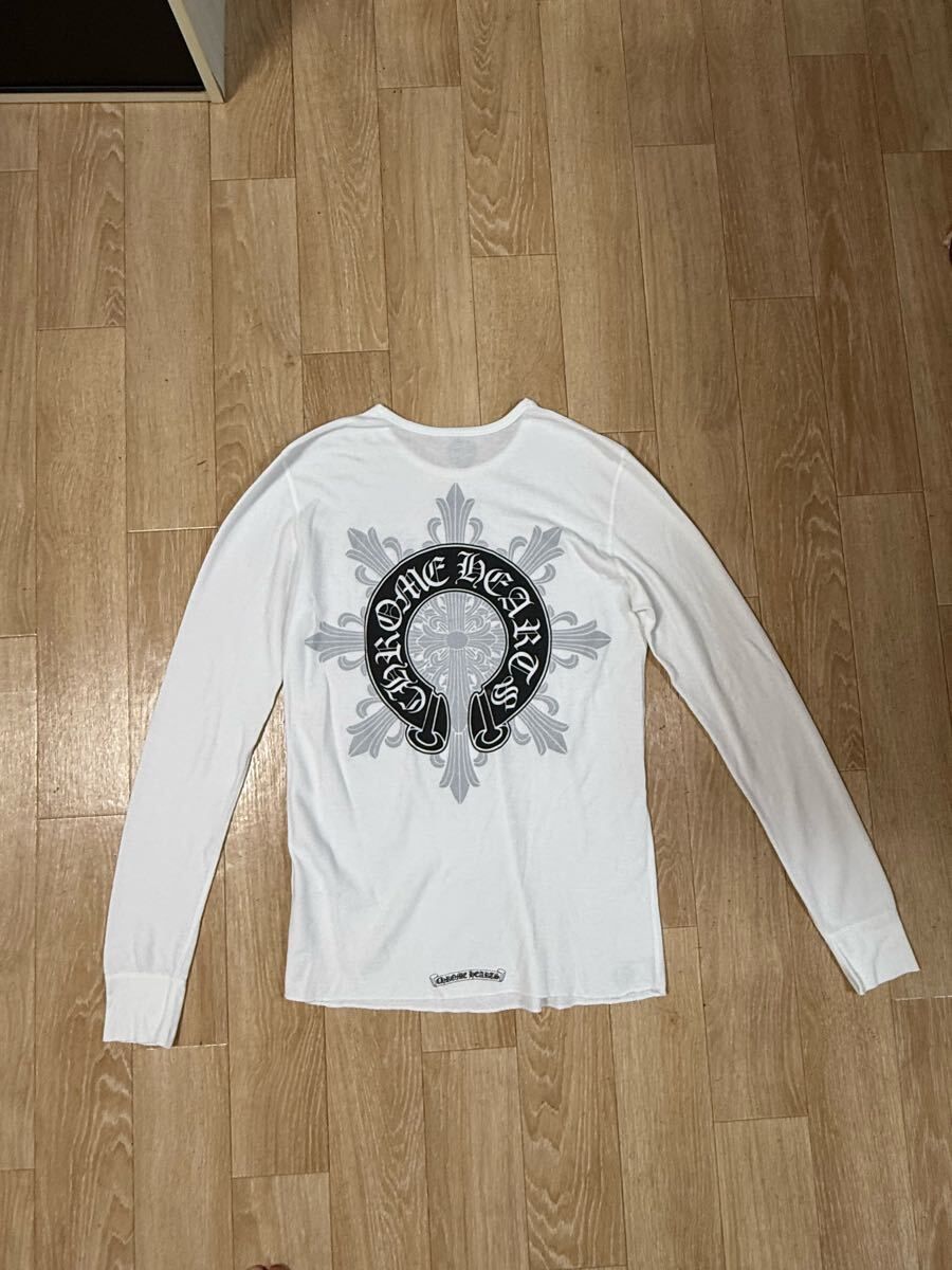 超美品　クロムハーツ　国内正規品　ロンt ホワイト　確実正規品　L オールド