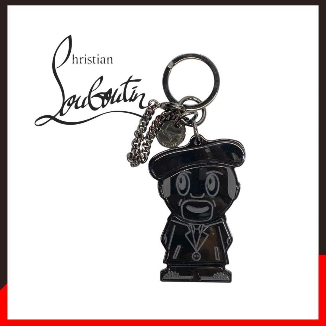 ○★新品 未使用 クリスチャンルブタン POLY ポリー キーホルダー ブラック【Christian Louboutin】バッグチャーム○●