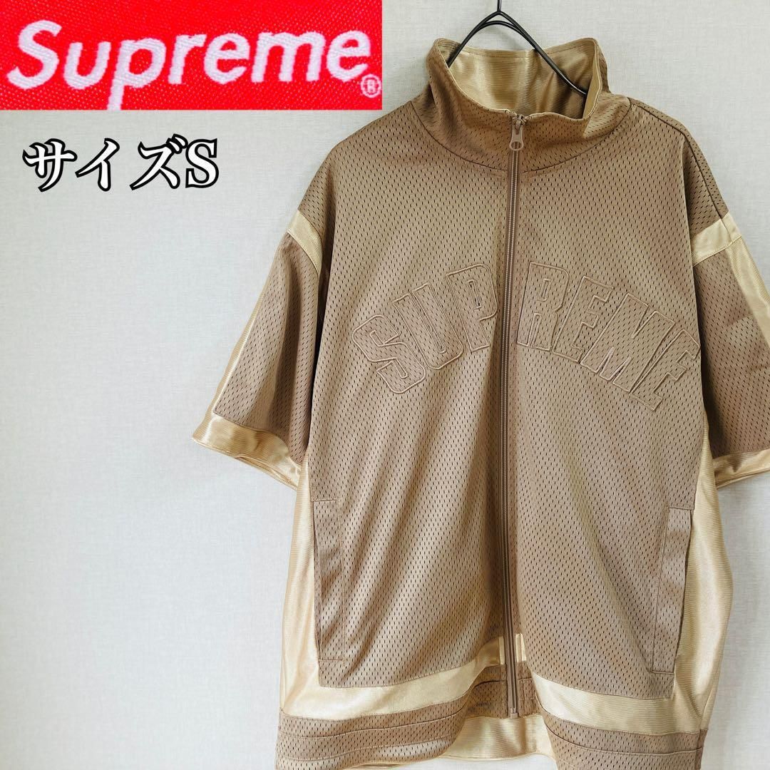 【希少】シュプリーム ベースボールシャツアーチロゴ　21SS　Mesh　Warm