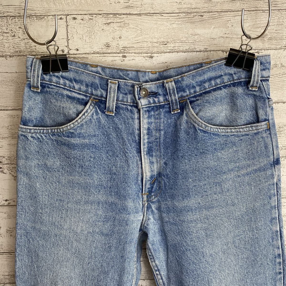 80's リーバイス646 USA製 オレンジタブ ジーンズ デニムパンツ ボタン裏653 W32〜33 レングスオリジナル　