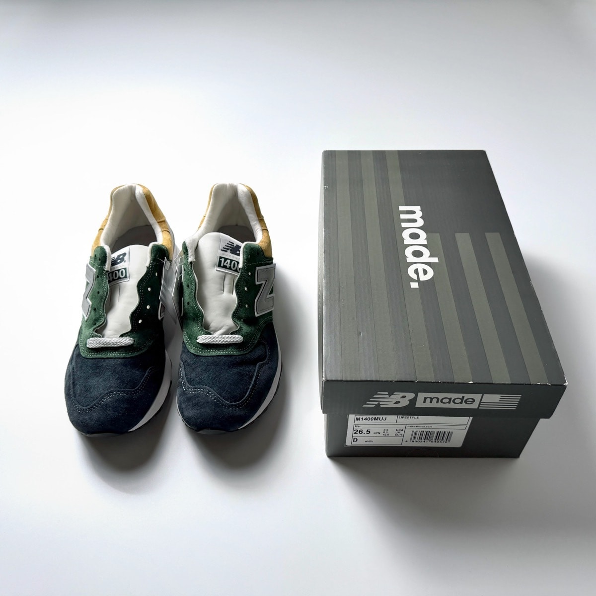 国内正規品 USA製 New Balance M1400MUJ MULTI US8.5 26.5cm 限定 新品アメリカ米国製 ネイビー×グレー×グリーン×ベージュ NBスニーカー