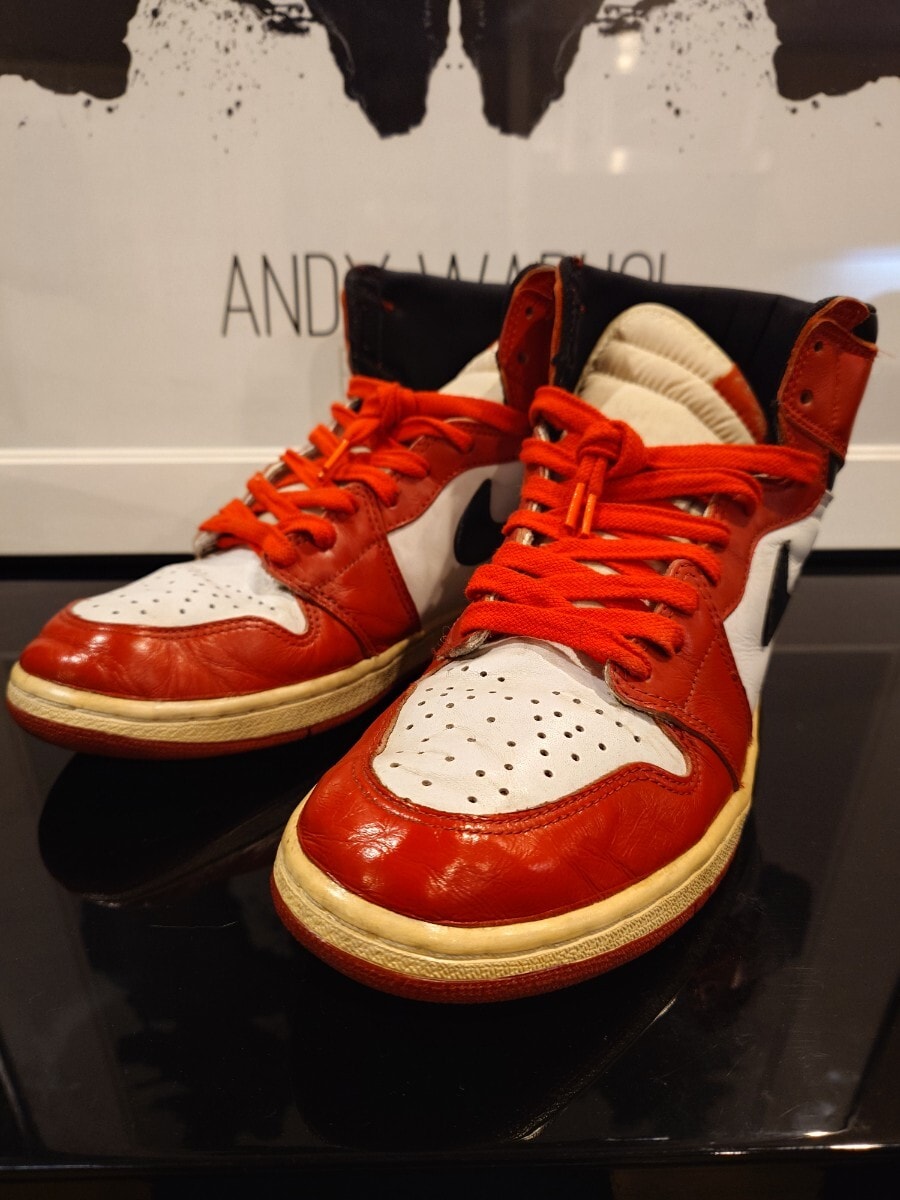 NIKE AIRJORDAN1RETRO　エアジョーダン1 94年 白赤　シカゴ　1994年製　us11(29cm)　エアジョーダン1レトロ AIR JORDAN1 ナイキ