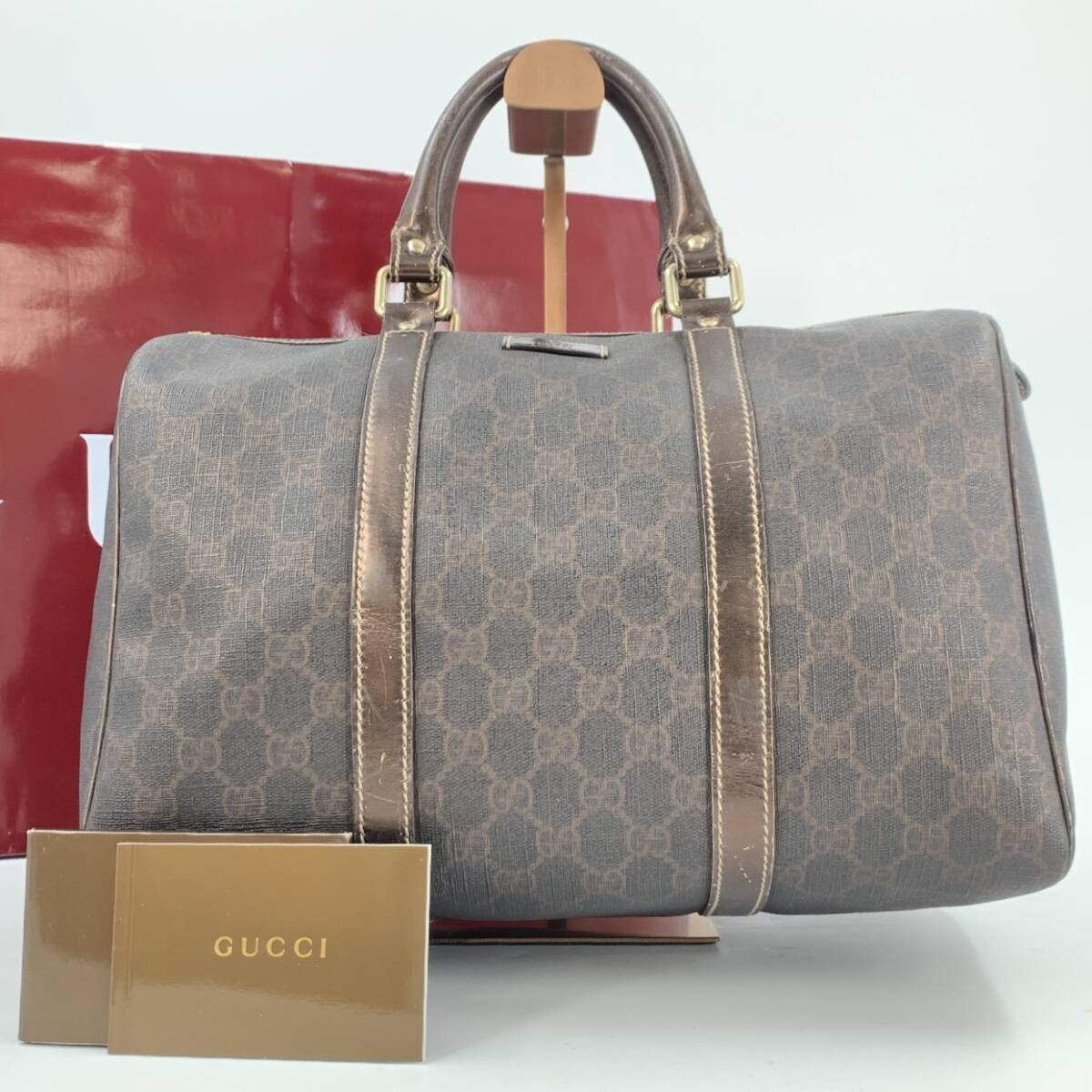 D (傷や汚れあり)】グッチ GGスプリーム シェリー ライン セカンド