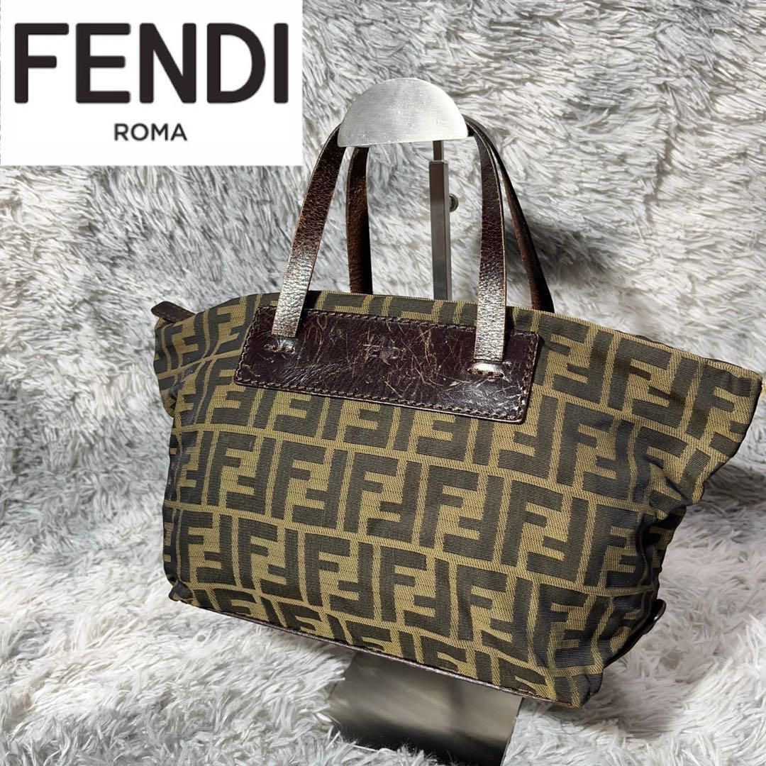 [大人気]　フェンディ　FENDI　ハンドバッグ　総柄　FF柄　ズッカ柄