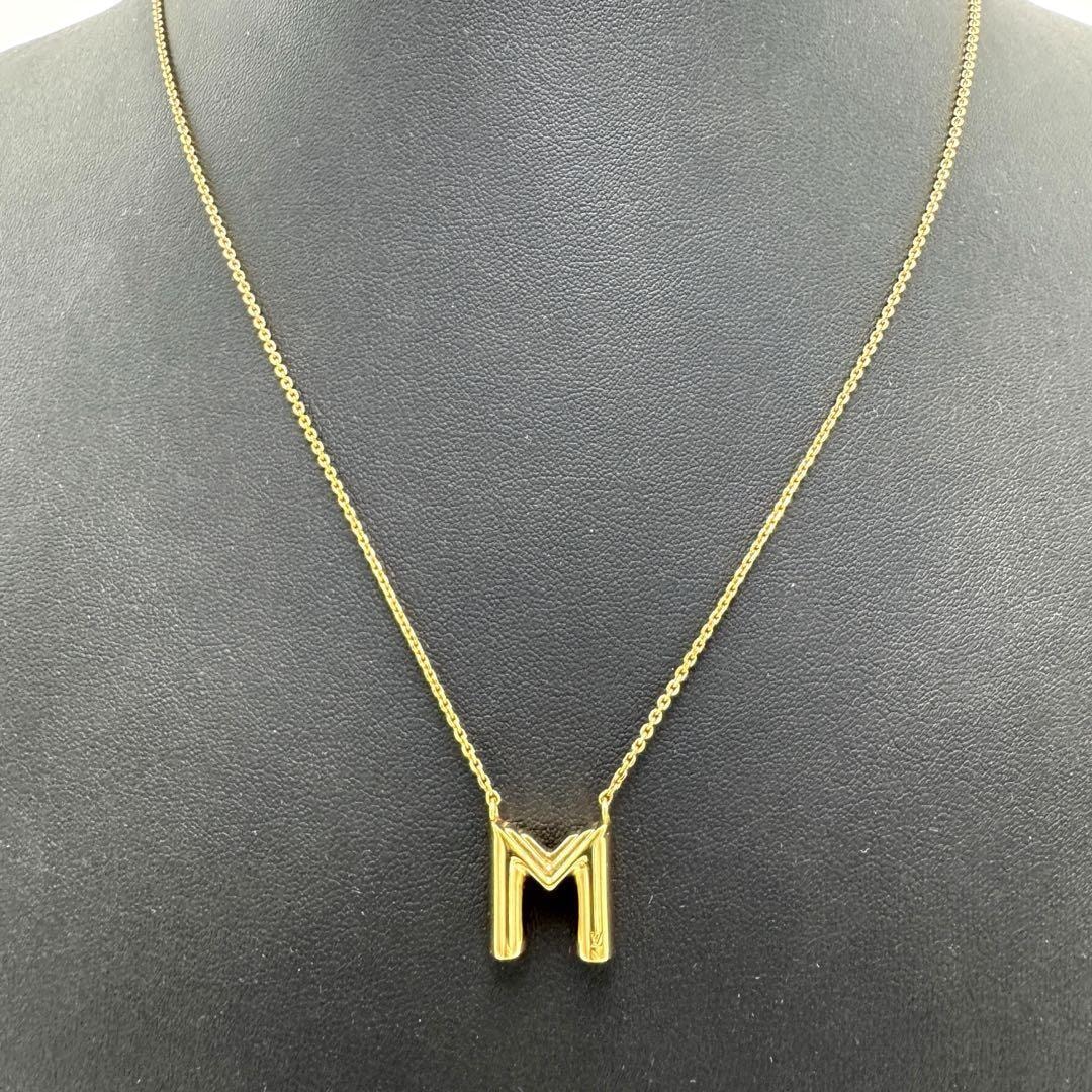 No.387 超人気☆美品☆LOUISVUITTON ルイヴィトン LV&ＭE ネックレス イニシャル M M61068 アクセサリー ゴールド レディース ユニセックス