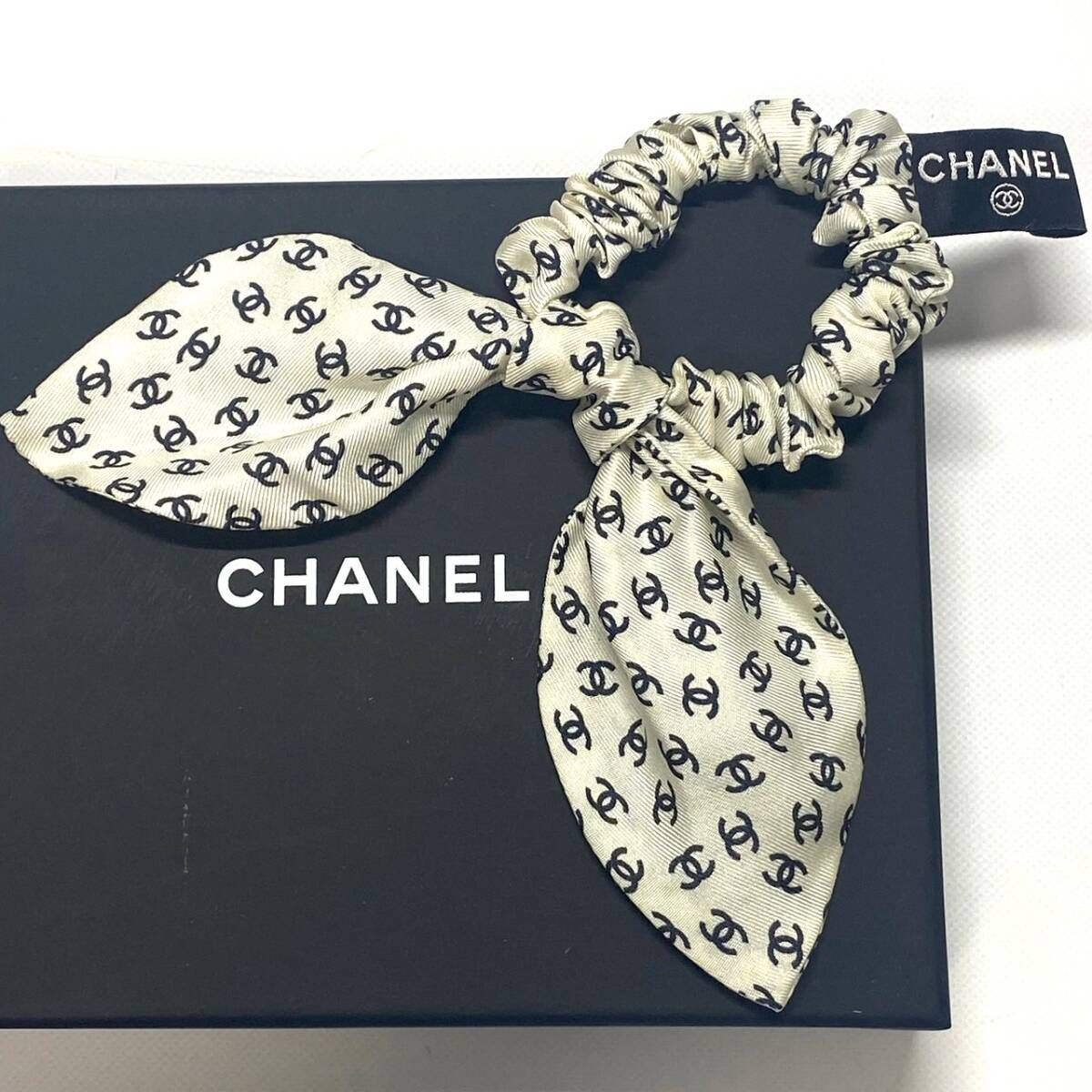 1179　CHANEL シャネル　シュシュ　ヘアゴム　ココマーク　美品